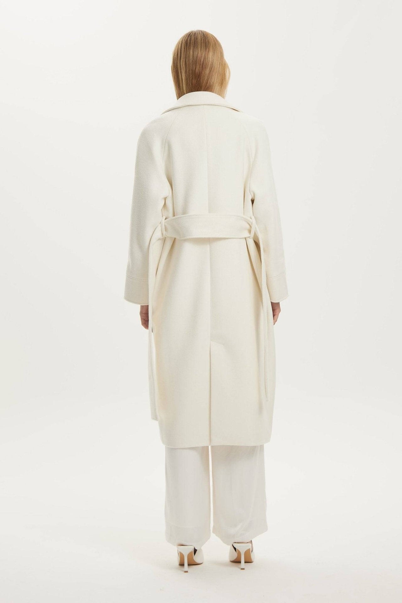 THIRD FORM Third Form Uncover Woolen Trench Coat - Cream BELLA n' BEAR