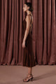 MISHA COLLECTION Misha Veronika Slinky Jersey Midi Dress - Copper BELLA n' BEAR
