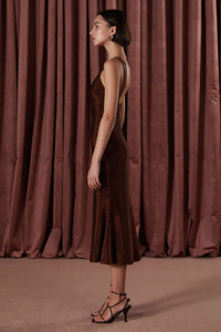 Thumbnail for MISHA COLLECTION Misha Veronika Slinky Jersey Midi Dress - Copper BELLA n' BEAR