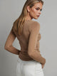 BAYSE Bayse Xavier Button Top - Latte BELLA n' BEAR
